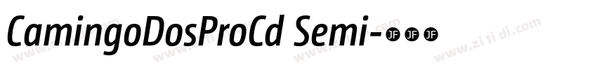 CamingoDosProCd Semi字体转换